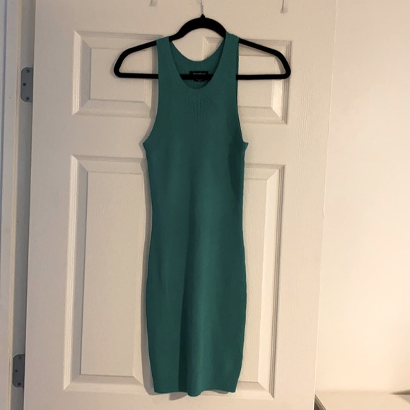 BEBE Green, mini tank dress - Picture 1 of 4